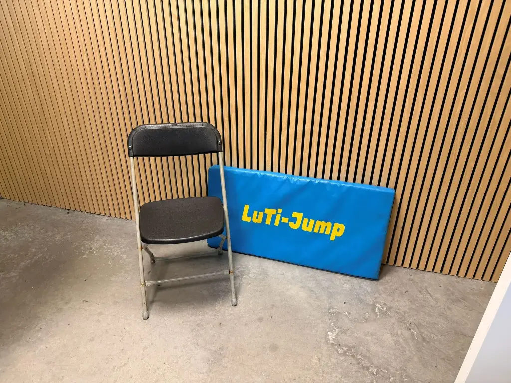 Plooistoel grijszwart