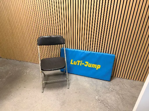 Plooistoel grijszwart